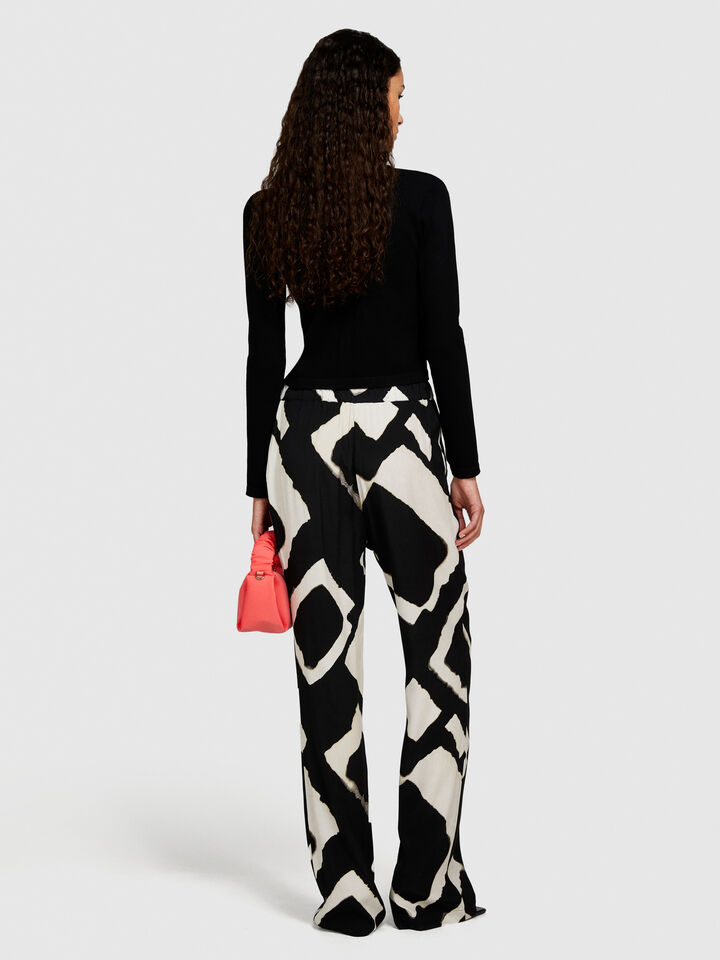 Seamless cropped cardigan - women's cardigans - Black | Sisley image number 3